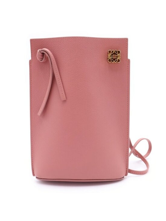 Loewe Handbags - Loewe Dice Pocket Leather Shoulder Bag Pink